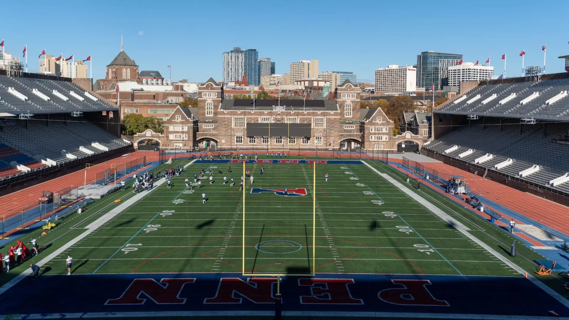 Chinh Tong with UPenn Football